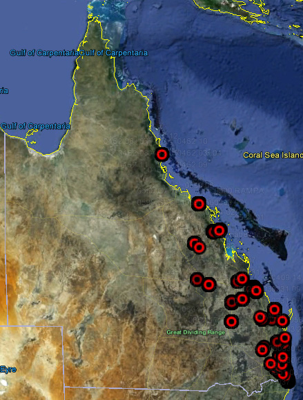 CPTS Test Locations Qld